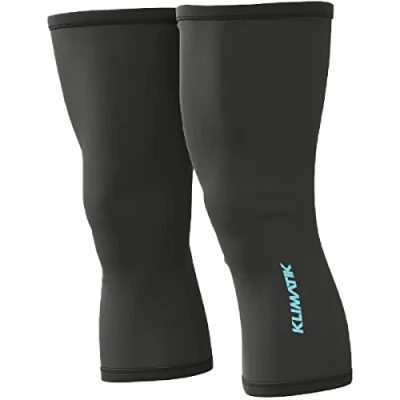 Image of Alé Cycling Unisex Klimatik K Atmo Knee Warmers, Black, Medium