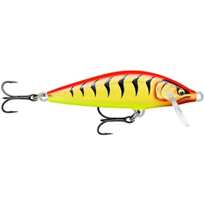 Image of Rapala Countdown Elite Fishing Lure Gear with Balsa Construction Sinking Freshwater Swim Depth 0.9 m Size 5.5 cm / 5 g Made in Estonia Gilded Hot Tiger