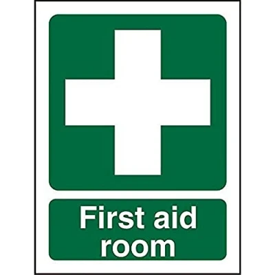 Image of Seco First Aid Room Sign, 200mm x 300mm 1mm Semi Rigid Plastic