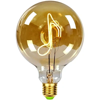 Image of Tianfan Vintage Light Bulbs LED Bulb 4W Dimmable Decorative 220/240V E27 Table Lamp (Quaver)