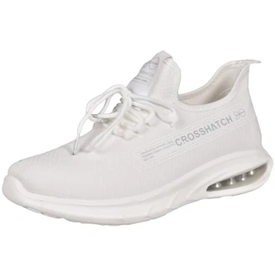 Image of Crosshatch Men&#039;s Zamel Trainers Sneaker, White, 10 UK