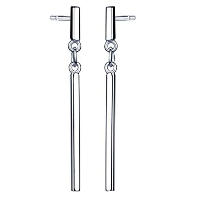 Image of Infinite U Fashion 925 Sterling Silver Bar Earrings Drops Dangles Ear Studs for Women/Girls,