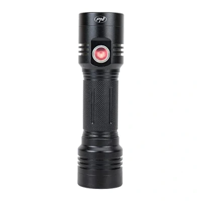 Image of PNI Adventure F200 Dual LED Flashlight, 4000mAh Battery and Micro USB Port, 3 Large Aperture LEDs One with Focus