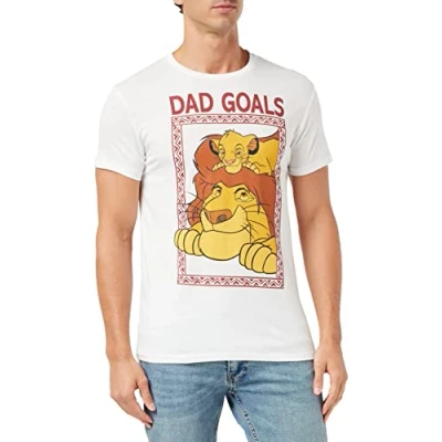 Image of Disney Men&#039;s Medlionts001 T Shirt, White, S