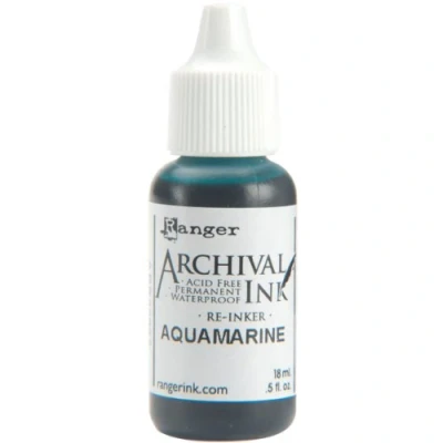 Image of Ranger Archival Pad Re inkers Industries Inker, Aquamarine