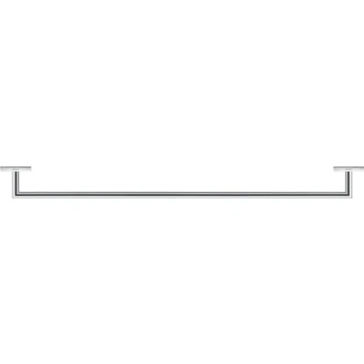 Image of Duravit Towel Holder, Brass, Chrome, 80 cm
