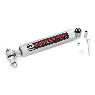 Image of Rough Country N3 Steering Stabilizer for Jeep TJ, YJ, XJ, ZJ &amp; GM 8731730