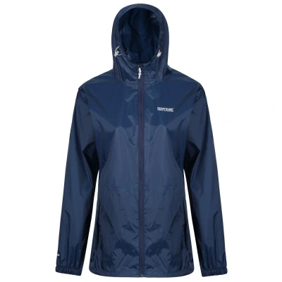 Image of Regatta Womens/Ladies Pk It Jkt III Waterproof Hooded Jacket Blue Size 12 UK