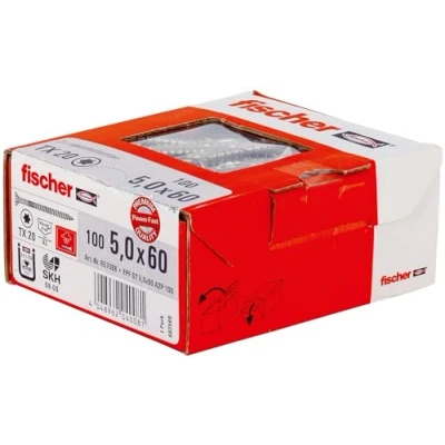 Image of Fischer Power Fast 5 x 60 Countersunk A2 TG TX, 657088
