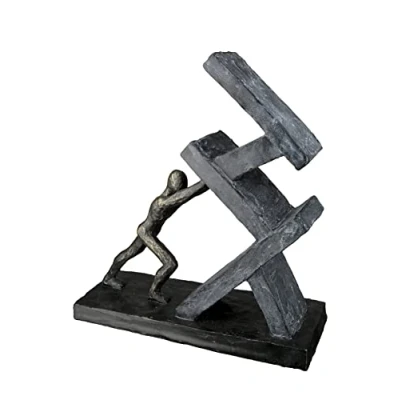 Image of Casablanca modernes Design Sculpture, Resin, Anthracite, Bronze, Höhe 23,5 cm