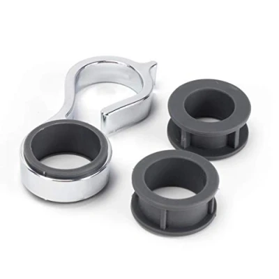 Image of Adjustable Shower Hose Retainer Ring Clip Set Suitable for retaining on Rails/Riser Rails 18/22/25mm