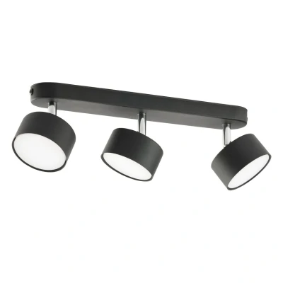 Image of Clark Ceiling Spotlight Bar Black 3xGX53
