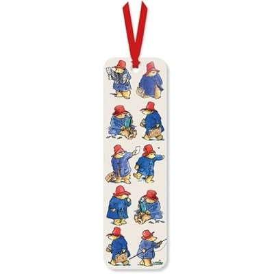 Image of Museums &amp; Galleries Bookmark Paddington Bear Design with a Red Ribbon Tag Artistic Reading Accessory