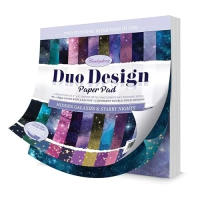 Image of Hunkydory Crafts Duo Design Paper Pad Hidden Galaxies &amp; Starry Nights
