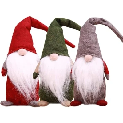 Image of Christmas Gnome Faceless Doll Toy Santa Claus Home Table gonk Decoration Plush Elf Decor Kids Xmas Ornament Party Gift Holiday Festival Supplies (ALL)