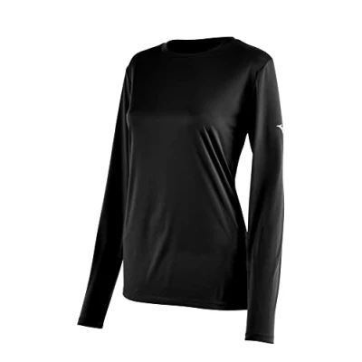 Image of Mizuno Women&#039;s Nxt Long Sleeve Tee T Shirt, Black, Medium