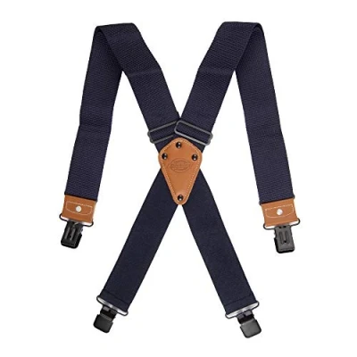 Image of Dickies Men&#039;s Hs 21di5103 nav apparel suspenders, Navy, One Size UK