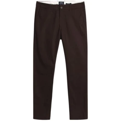 Image of Ben Sherman Men&#039;s Slim Fit Chino Pants Fashion Comfort Stretch Cotton Casual Stylish Tapered Chinos for Men, Size 32W x 32L, Dark Chocolate
