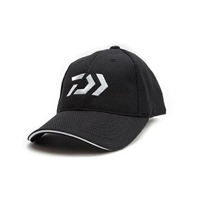 Image of Daiwa Fishing Hat Caps Black White Surfcasting Trolling Spinning