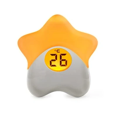Image of Purflo Starlight Colour Changing Baby Room Thermometer USB Rechargeable Digital Temperature Monitor for Indoor &amp; Nursery One Of Your Essentials