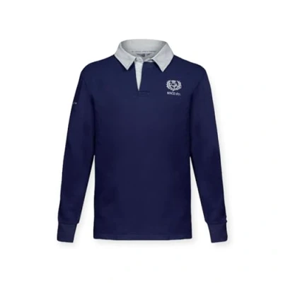 Image of Navy Vintage Rugby Shirt (UK, Alpha, L, Regular, Navy, Scotland)