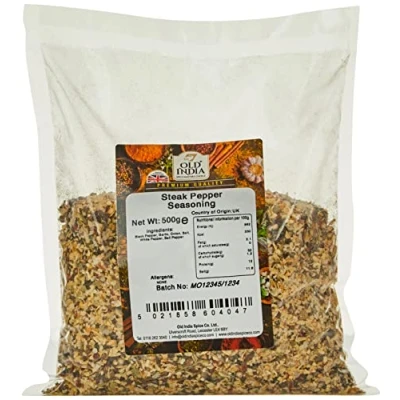 Image of Old India Steak Pepper Seasoning 500g