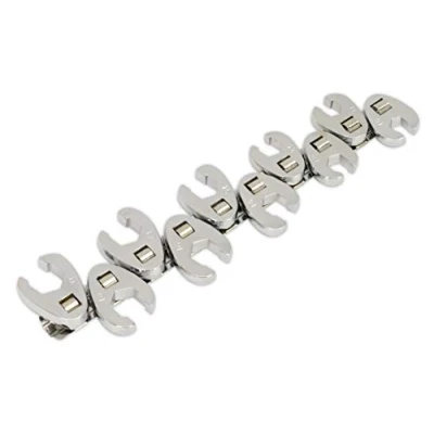 Image of Siegen Crow&#039;s Foot Wrench Set 10pc Flare Nut 3/8&quot;Sq Drive Metric
