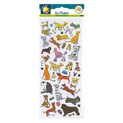 Image of Craft Planet CPT 6561031 Fun Stickers Dogs, Multi