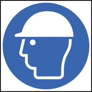 Image of Mandatory Signs Safety helmet symbol Self Adhesive Vinyl