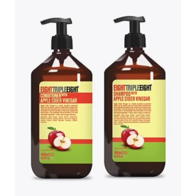 Image of Eight Triple Apple Cider Vinegar Hair Care Set 1L Shampoo &amp; Conditioner