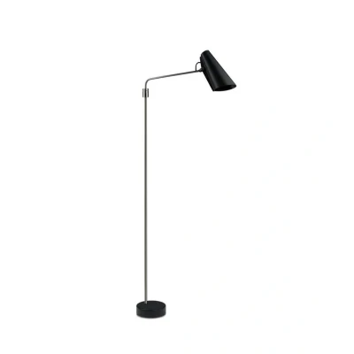 Image of Northern Birdy Swing floor lamp, black/steel