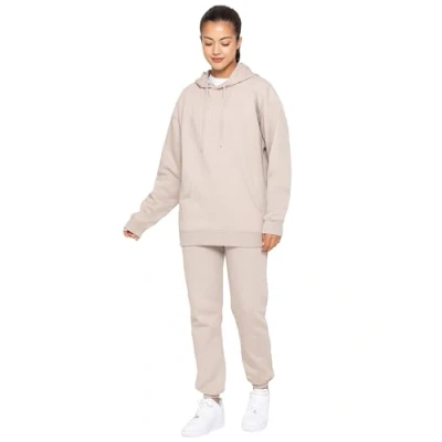 Image of 989Zé ENZO Womens Casual Oversized Hoodie Sweatpants Tracksuit Set Hoody &amp; Joggers EZLHD587 EZLJG591 OATMEL L