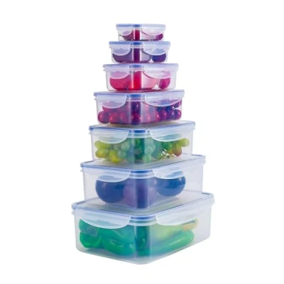 Image of Maturi Food Storage Containers Set of 7 with Airtight Lids, BPA Free, 0.12L 3.8L