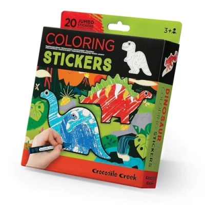 Image of Crocodile Creek Colouring Stickers Dinosaurs