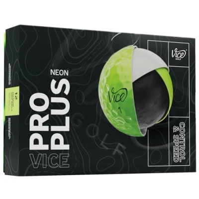 Image of Vice Pro Plus Golf Balls (2025 Model) (Lime)