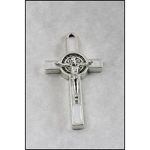 Image of Crucifix Saint Benedict 3.5 cms St Cross. Small of Benedict. White
