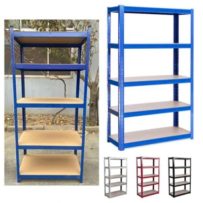 Image of BRIEFNESS 150x70x30cm Metal Shelving Unit, Blue 5 Tier Racking 175kg Capacity Per Shelf, Boltless Freestanding Shelves for Garage Home Storage Shed Warehouse