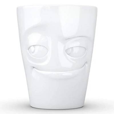 Image of Fiftyeight T018201 Verschmitzt Mug Porcelain 12 x 10 cm White