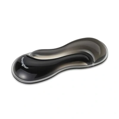 Image of Kensington Slim Duo Gel Mouse and Trackball Wrist Rest, 192 x 72 22mm, Ergonomic Support for Strain Discomfort, Compatible with Low Profile Mice Trackballs, Black/Grey (K62438WW)