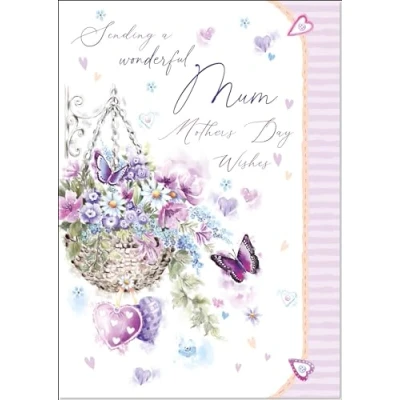 Image of doodlecards Mum Mothers Day Card Medium Size with Plain Envelope