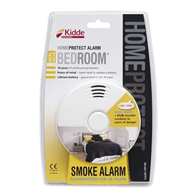 Image of Kidde Home Protect WFPV Bedroom Smoke Alarm, White, One Size