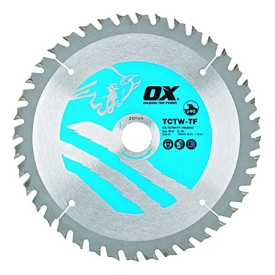Image of OX Wood Cutting Thin Kerf Circular Saw Blade 165/20mm, 40 Teeth ATB