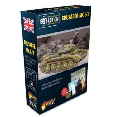 Image of Crusader MK I/II Tank 1:56 / 28mm Scale Model for Bolt Action by Warlord Games Highly Detailed World War 2 Miniatures Table top Wargaming