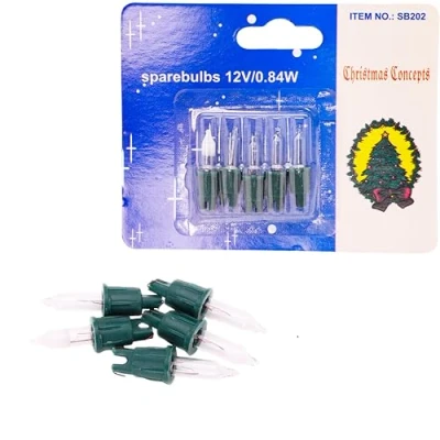 Image of 3 Push In Clear Replacement Spare Bulbs 12v with 1 Fuse Bulb (SB202)