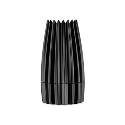 Image of Alessi Design Mill Grinder, Cast Aluminium, Black, 7.5 x 14.2 cm