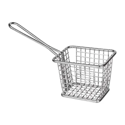 Image of Olympia Chip basket Square with handle Small