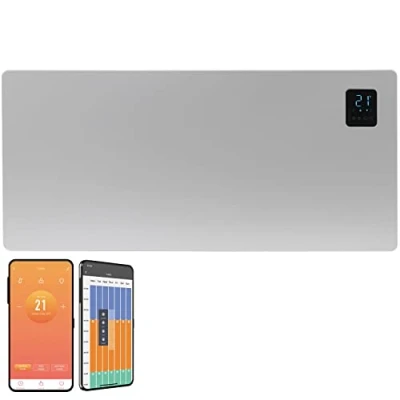 Image of Caldo WiFi Electric Heater, Wall Mounted Energy Efficient Radiator with Thermostat and Timer, 2500W