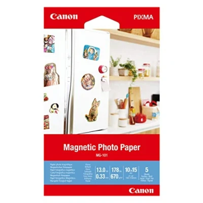 Image of Canon MG 101 Magnetic Photo Paper, 4x6&quot;, 5 sheets