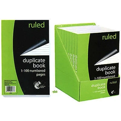 Image of Chiltern Wove Ruled Duplicate Book Numbered Pages 1 100