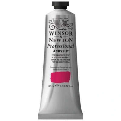 Image of Winsor &amp; Newton 2320502 60 ml Professional Acrylic Colour Permanent Rose Quin, (Pack of 1)
